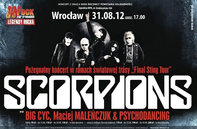 Przed pożegnalnym koncertem Scorpions...