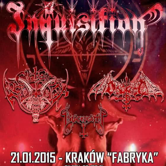 Inquisition z doborowym towarzystwem na jedynym koncercie w Polsce