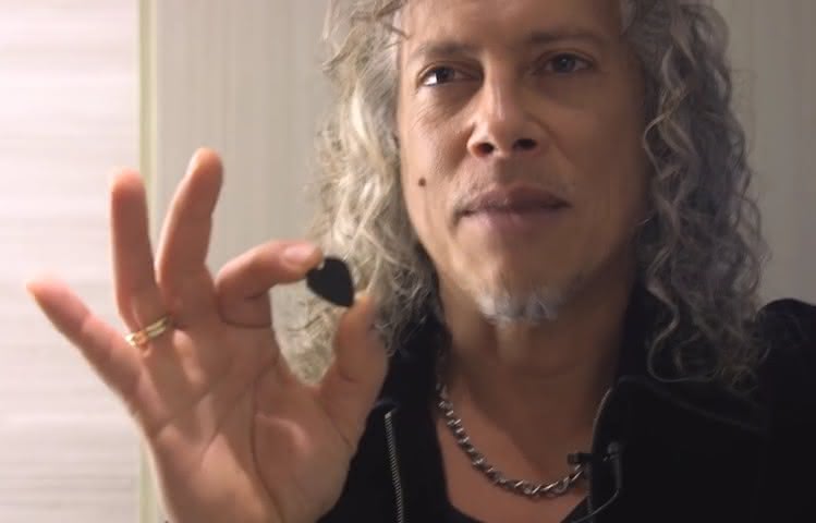 Kirk Hammett o sygnowanych kostkach Dunlop Jazz III