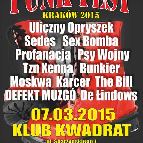 Dwa nowe zespoly w składzie Punk Fest Kraków 2015 