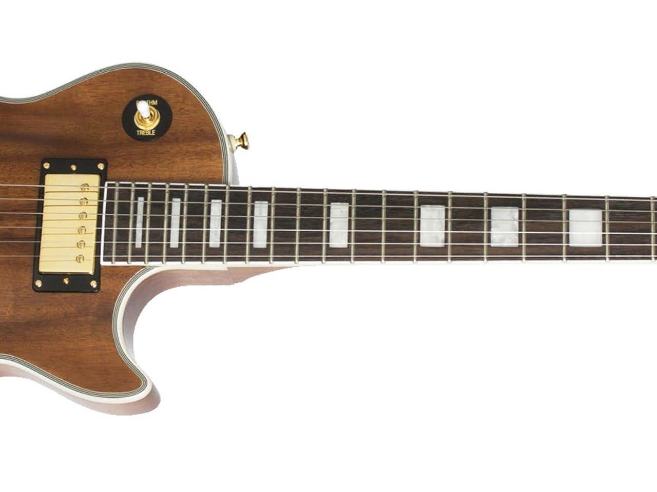 ギター Epiphone Les Paul Custom Pro koa i-epiphone-ltd-ed-les-paul-