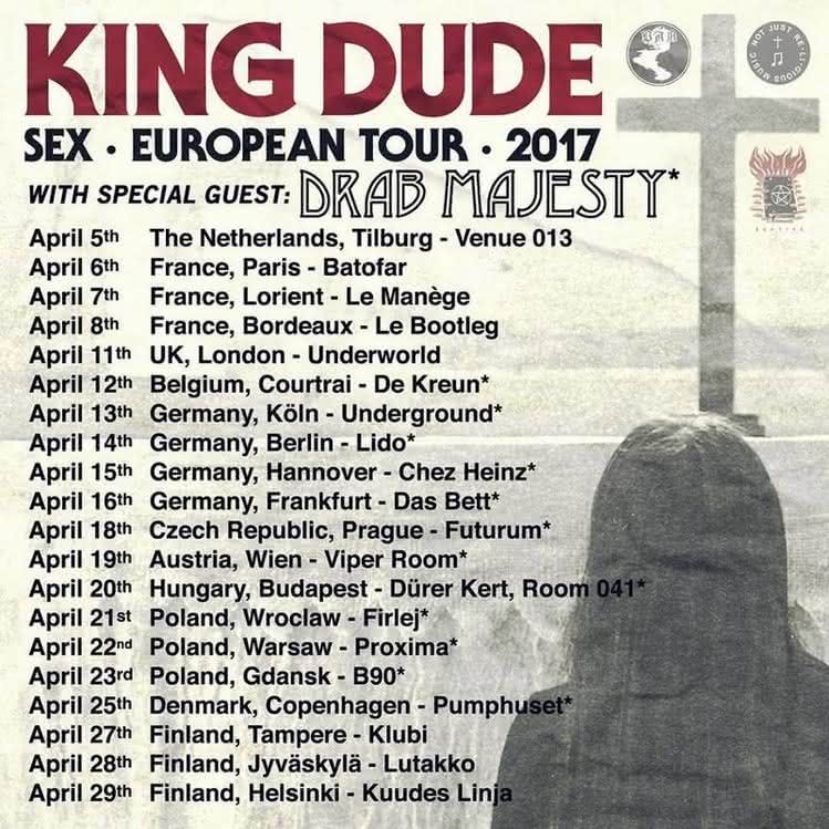 King Dude na trzech koncertach w Polsce