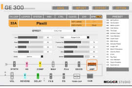 Dzięki aplikacji Mooer Studio można komfortowo dokonywać ustawień i głębokiej edycji parametrów z poziomu komputera.