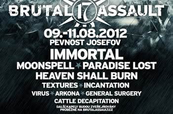 Brutal Assault 2012 - kolejne kapele