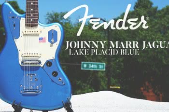 Fender Johnny Marr Jaguar w nowym kolorze Lake Placid Blue