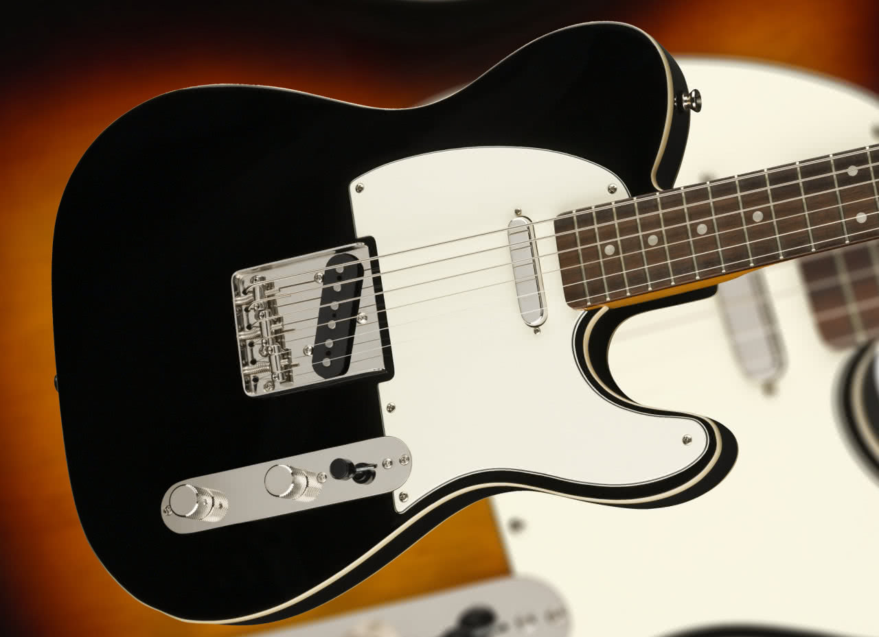 ギター SQUIER Classic Vibe Baritone Telecaster Squier Classic Vibe Baritone Custom Telecaster BLK - Squier