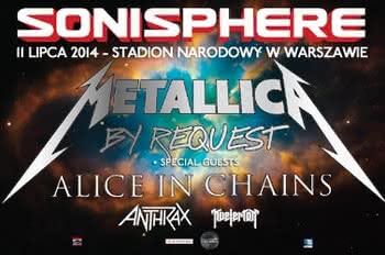 Alice in Chains, Anthrax i Kvelertak na Sonisphere 2014