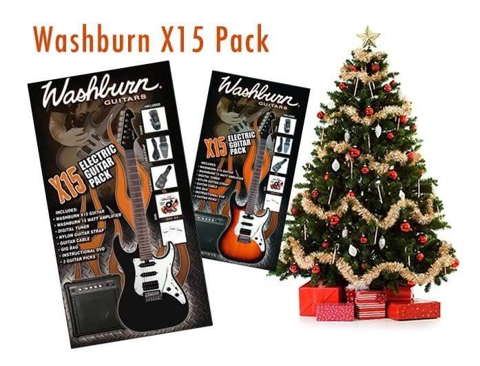 Washburn X 15 Pack - świąteczny zestaw gitarowy