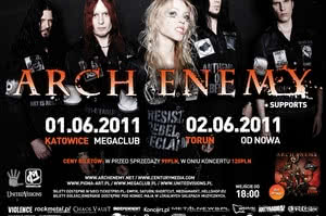 Arch Enemy w Polsce - Toruń zamiast Poznania