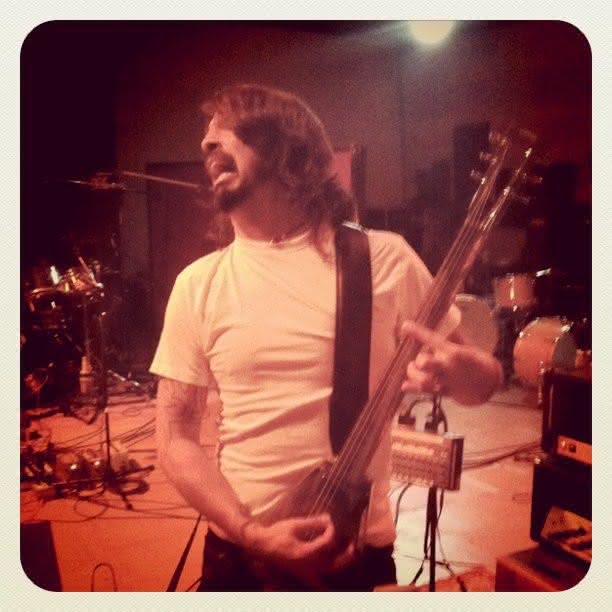 Dave Grohl w studiu z Mastodon