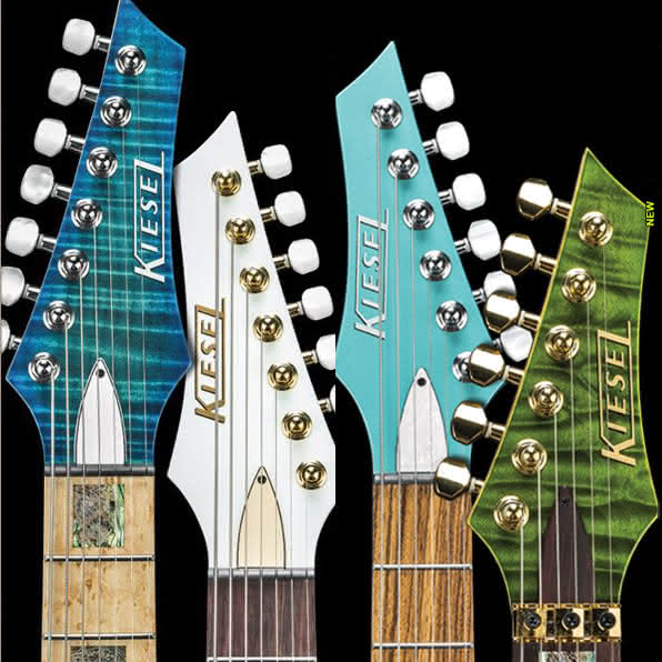 Nowe kształty główek w instrumentach Kiesel Guitars & Carvin Guitars Custom Shop