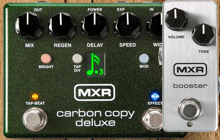 MXR Carbon Copy Deluxe i MXR Booster Mini