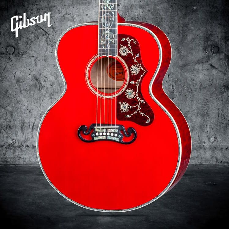 Gibson SJ-200 Vine Trans Cherry