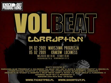 4-5 lutego Volbeat w Polsce