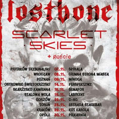 15 pln Za Bilet Tour 2014 - trasa Lostbone i Scarlet Skies