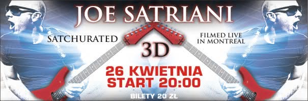 Rozdajemy bilety na Joe Satriani "Satchurated: Live in Montreal" 3D 