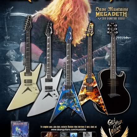 Dave Mustaine i modele gitar Dean 2011
