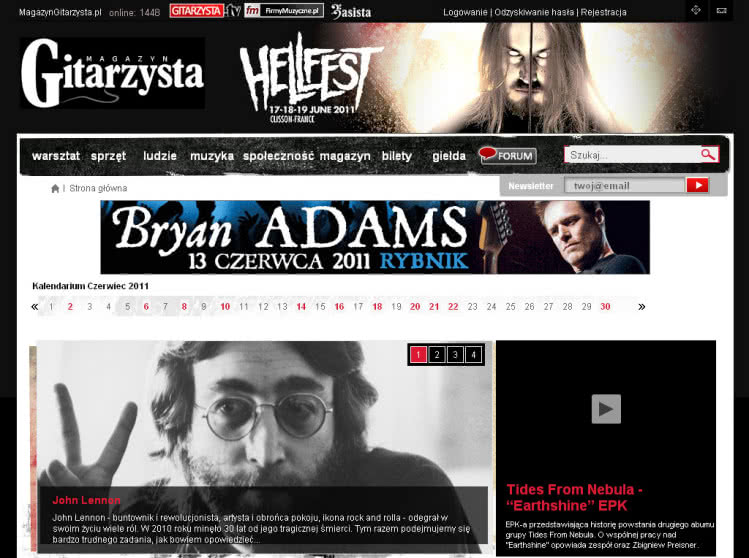 Muzyka: najchętniej czytane w 2011 roku na stronie MagazynGitarzysta.pl