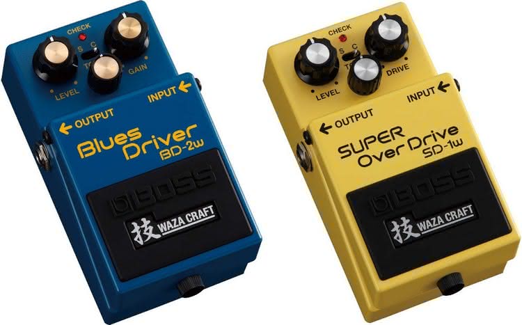 BOSS BD-2w Waza Craft Blues Driver, SD-1w Waza Craft Super
