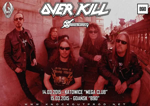 Overkill i Sanctuary na dwóch koncertach w Polsce