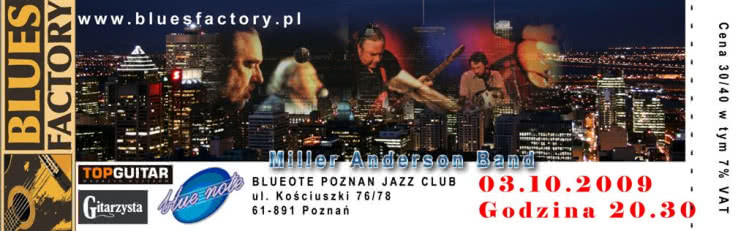 Miller Anderson Band w Poznaniu
