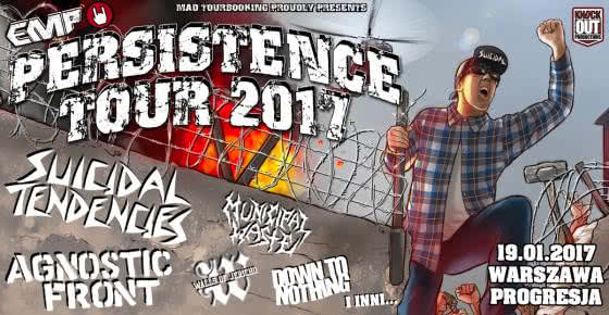 Down To Nothing w składzie Persistence Tour 2017