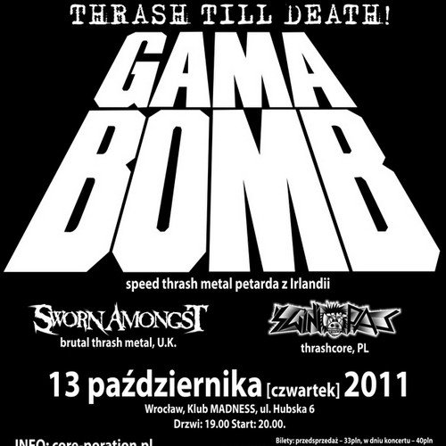 Gama Bomb na jedynym koncercie w Polsce