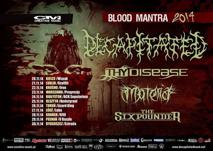 Decapitated: Blood Mantra Tour 2014 coraz bliżej