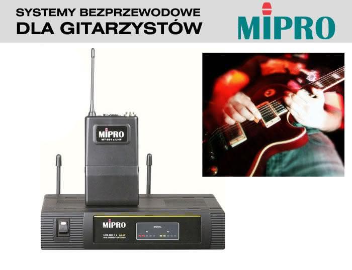 System bezprzewodowy MiPro dla gitarzystów