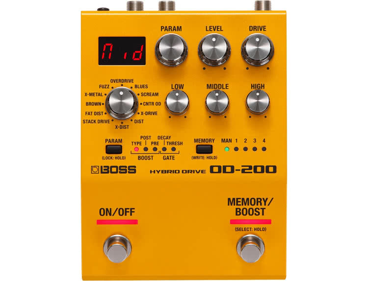 ギター BOSS OD-200 overdrive BOSS OD-200 Hybrid Drive | Efekty